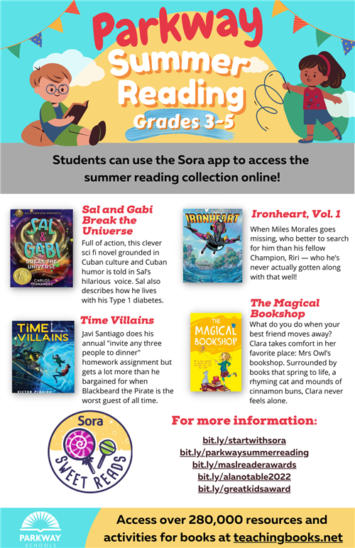 Parkway Summer Reading Grades 3-5